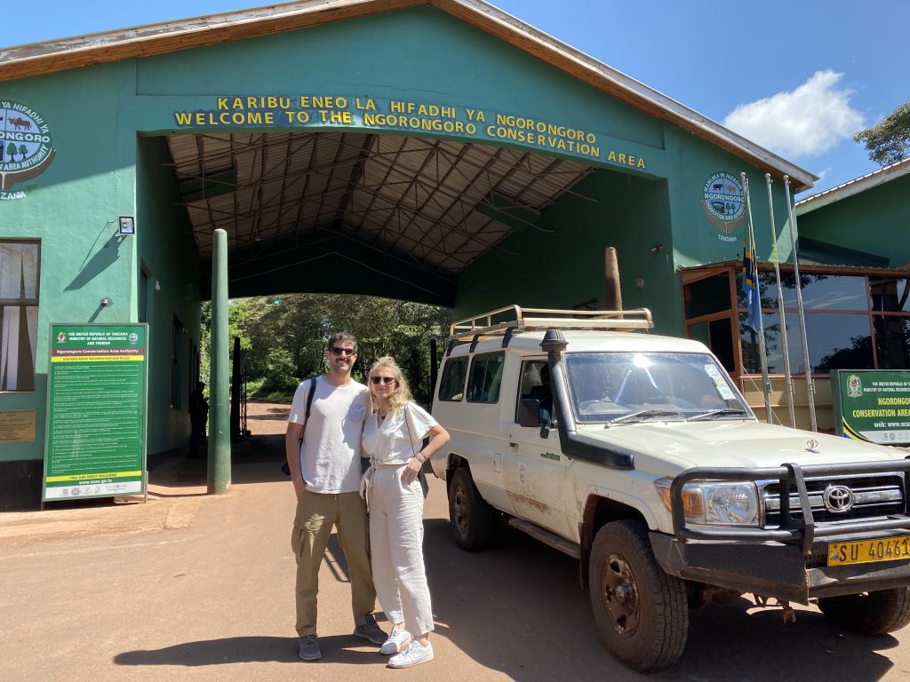 Safari at Ngorongoro entrance gate